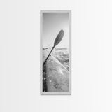 Kayak Adventure, Water Splash, Paddle Motion, Framed Canvas Print, Outdoor Man Cave Art, Action Wall Decor, Nautical Photography, Man Cave