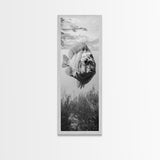 Underwater Fish, Ocean Life, Marine Focus, Canvas Print, Coastal Kitchen Wall Art, Modern Aquarium Decor, Minimalist Ocean Photography