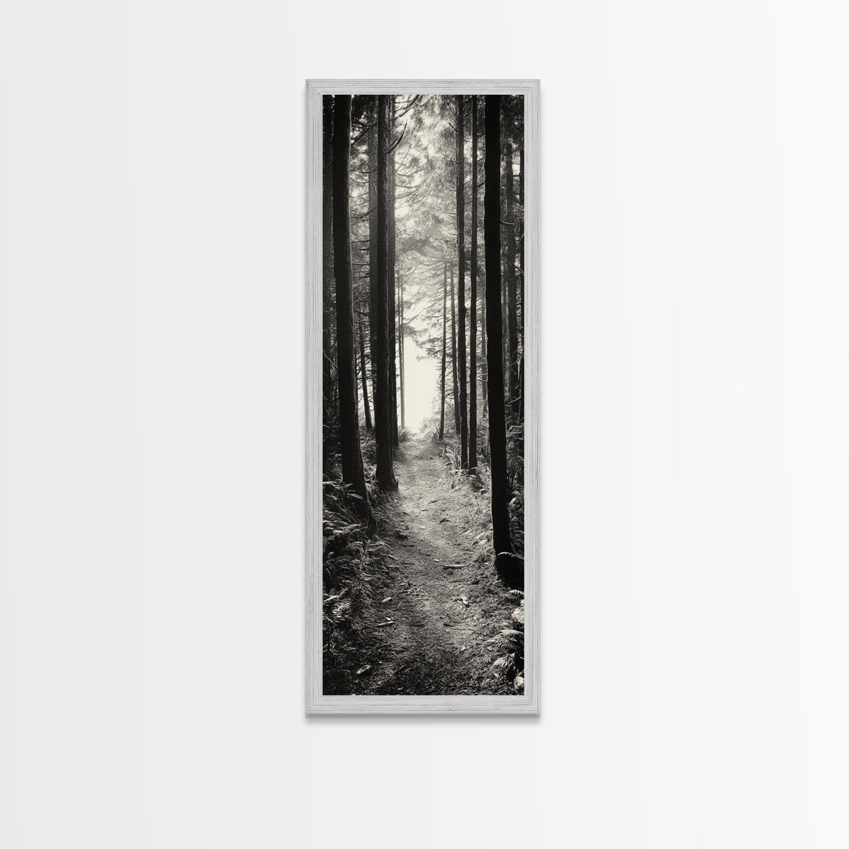 Forest Trail, Woodland Path, Light Through Trees, Nature Escape, Canvas Print, Cabin Wall Art, Cozy Autumn Home Decor, Bedroom Artwork