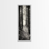 Forest Trail, Woodland Path, Light Through Trees, Nature Escape, Canvas Print, Cabin Wall Art, Cozy Autumn Home Decor, Bedroom Artwork