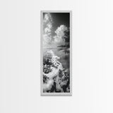 Ocean Shoreline, Coastal Decor, Beach Serenity, Nautical Style, Tranquil Scene, Framed Canvas Print, Bathroom Wall Art, Modern Beach Aesthetic