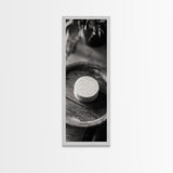 Artisan Soap Closeup, Rustic Spa Detail, Monochrome Still Life, Framed Canvas Print, Bathroom Decor, Minimalist Art, Cozy Home Accent