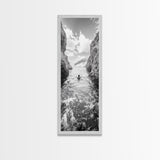 Ocean Escape, Cliff Swim, Travel Photography, Freedom Moment, Canvas Print, Minimalist Wall Art, Bathroom Decor, Beach House Art