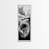 Ocean Vortex, Surreal Wave, Abstract Seascape, Dramatic Sea, Canvas Print, Statement Art, Modern Living Room Wall Art, Bold Decor