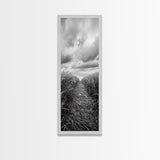 Wheat Field Trail, Countryside Autumn Path, Rustic Farm Landscape, Tranquil Earthy Wall Art, Bedroom or Hallway, Canvas Print