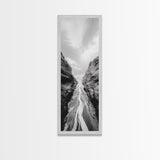 Canyon Stream Path, Ocean Rock Passage Art, Nature Landscape Photography, Canvas Print, Bathroom Wall Decor, Modern Coastal Art