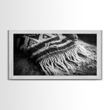 Woven Fringe Detail, Boho Textile Art, Fiber Wall Tapestry, Earthy Home Decor, Canvas Print, Bedroom Wall Art, Bohemian Style Accent
