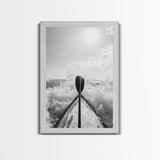 Kayak Splash, Adventure Paddle, Ocean Journey, Water Sports Art, Canvas Print, Office Wall Art, Outdoor Enthusiast Gift, boho wall decor