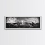 World Map, Globe Horizon, Explorer’s Dream, Canvas Print, Travel Wall Art, Surreal Photography, Study Room Adventure Decor
