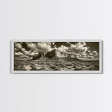 Desert Plateau, Cloudscape Drama, Western Landscape, Large Wall Art, Canvas Print, Rustic Home Decor, Minimalist Nature Art, Office Wall Decor