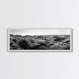 Volcanic Moss, Rugged Terrain, Icelandic Landscape, Wild Nature Scene, Canvas Print, Earthy Tones, Entryway Wall Art, Minimalist Adventure Art