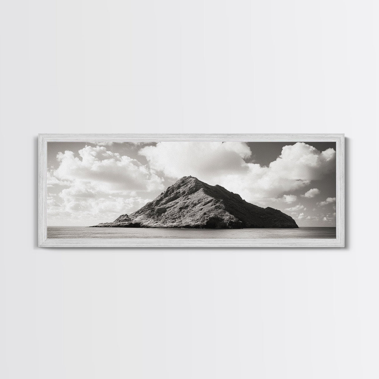 Tropical Island, Seascape Photography, Coastal Wall Art, Framed Canvas Print, Ocean Print, Minimalist Bedroom Art, Beach House Decor