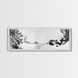 Snow Trees, Dreamy White, Winter Fantasy, Canvas Print, surreal landscape art, fantasy winter decor, magical room aesthetic, Christmas wall art