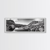 Mountain Stream, Rocky Path, Alpine Beauty, Wilderness Escape, Canvas Print, Cabin Wall Art, Nature Photography, Adventure Home Vibe