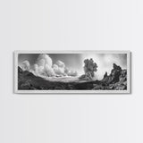 Volcanic Cloudscape, Earth Power, Natural Explosion, Dramatic Wall Decor, Framed Canvas Print, Adventure Art, Rustic Living Room Wall Art