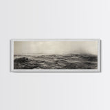 Windy Field, Dust Storm, Desert Mist, Dystopian Vibes, Canvas Print, Fall Office Wall Art, Moody Landscape Photography, Earth Tones
