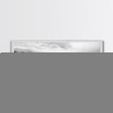 Coastal Trail View, Mountain Seascape, Minimalist Beach Path, Framed Canvas Print, Serene Landscape, Living Room Wall Art, Nature Decor