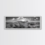 Sunset Sea, Magic Carpet, Ocean Ritual, Ethereal Coastal, Framed Canvas Print, Boho Wall Art, Living Room Decor, Surreal Beach Photography