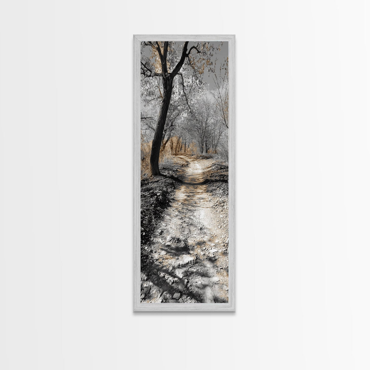 Forest Trail, Autumn Path, Nature Escape, Earthy Journey, Canvas Print, Rustic Fall Wall Art, Entryway or Hallway Decor, Woodland Landscape