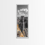 Grand Canyon View, Desert Tower, Southwest Scene, Framed Canvas Print, nature photography, office wall art, Arizona minimalist art