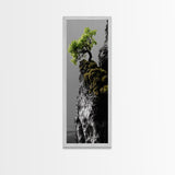 Tree of Life, Cliff Growth, Resilience Symbol, Nature Power, Framed Canvas Print, motivational office art, surreal landscape decor