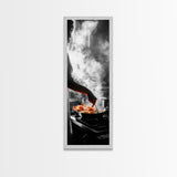 Cooking Scene, Kitchen Glow, Culinary Passion, Framed Canvas Print, Rustic Home Decor, Kitchen Wall Art, Warm Chef-Inspired Accent Piece
