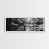 Autumn Fly Fishing, Yellow Jacket River Scene, Framed Canvas Print, Rustic Home Decor, Fisherman Gift, Nature Photography, Cabin Wall Art