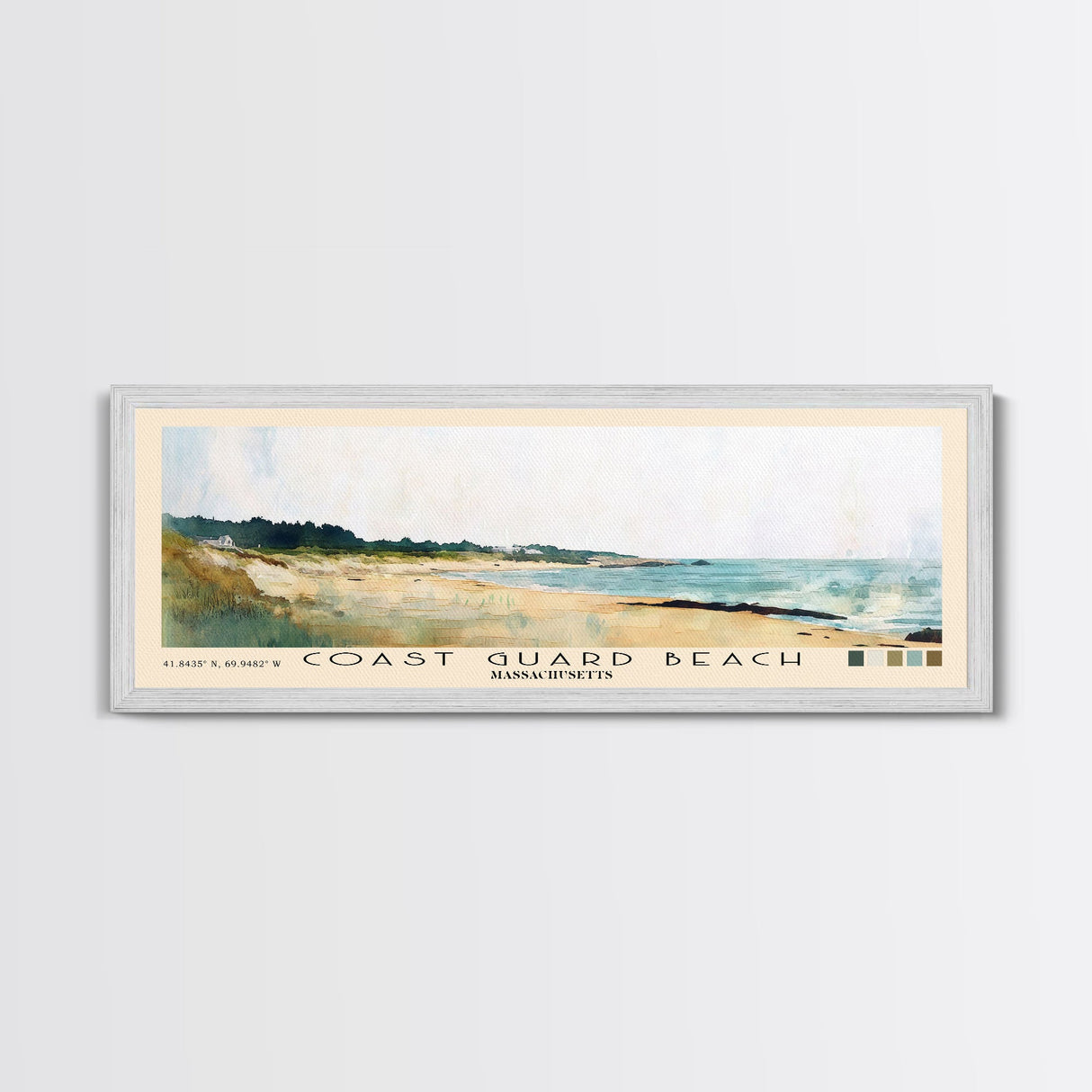 Coast Guard Beach, Massachusetts Watercolor Beach Print, Vacation Gift, Massachusetts Wall Art, Beach Painting, Beach Decor, Beach Painting