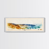 El Laucho, Chile Watercolor Print, Vacation Gift, Chile Wall Art, Beach Painting, Beach Decor, Large Wall Art, Wood Frame Art