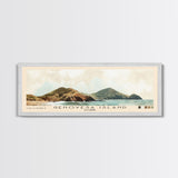Genovesa Island, Ecuador Watercolor Beach Print, Vacation Gift, Ecuador Wall Art, Framed Canvas Print, Framed Beach Painting