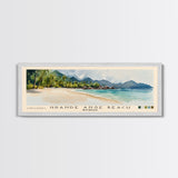Grande Anse Beach, Seychelles Watercolor Print, Vacation Gift, Seychelles Wall Art, Beach Painting, Beach Decor, Large Wall Art, Wood Frame Art