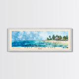 Half Moon Caye, Belize Watercolor Beach Print, Vacation Gift, Belize Wall Art, Beach Painting, Beach Decor, Beach Painting