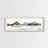 Kawau Island, New Zealand Watercolor Beach Print, Vacation Gift, New Zealand Wall Art, Beach Painting, Beach Decor, Beach Painting