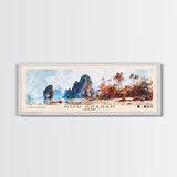 Koh Kradan, Thailand Watercolor Beach Print, Vacation Gift, Thailand Wall Art, Beach Painting, Beach Decor, Beach Painting