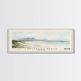 Langebaan Beach, South Africa Watercolor Print, Vacation Gift, South Africa Wall Art, Beach Painting, Beach Decor, Large Wall Art, Wood Frame Art
