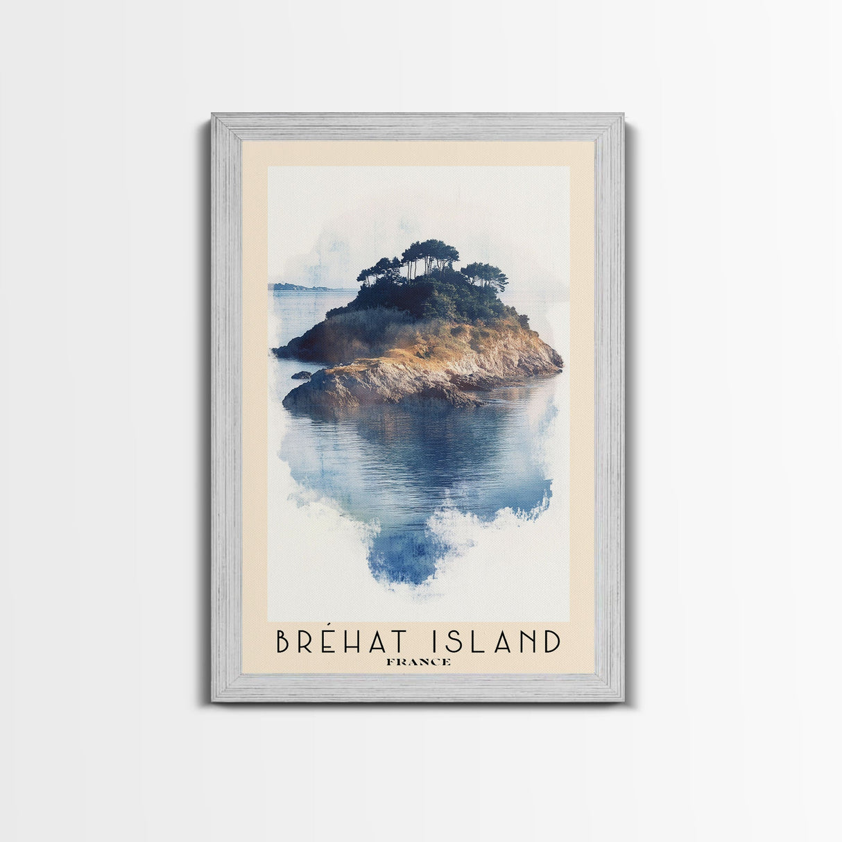 Bréhat Island, France Watercolor Beach Print, Vacation Gift, France Wall Art, Beach Painting, Beach Decor, Beach Painting