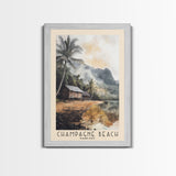 Champagne Beach, Vanuatu Watercolor Print, Vacation Gift, Vanuatu Wall Art, Beach Painting, Beach Decor, Beach Or Lakehouse Art