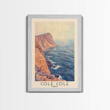 Cole Cole, Chile Watercolor Beach Print, Vacation Gift, Chile Wall Art, Beach Painting, Beach Decor, Beach Painting