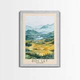 Doc Let, Vietnam Watercolor Print, Vacation Gift, Vietnam Wall Art, Beach Painting, Beach Decor, Large Wall Art, Wood Frame Art