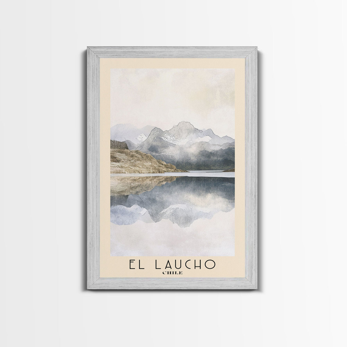 El Laucho, Chile Watercolor Print, Vacation Gift, Chile Wall Art, Beach Painting, Beach Decor, Large Wall Art, Wood Frame Art