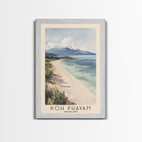 Koh Phayam, Thailand Watercolor Beach Print, Vacation Gift, Thailand Wall Art, Beach Painting, Beach Decor, Beach Painting