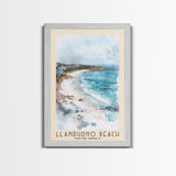 Llandudno Beach, South Africa Watercolor Print, Vacation Gift, South Africa Wall Art, Beach Painting, Beach Decor, Large Wall Art, Wood Frame Art