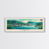 Drammen Norway Travel Print Wall Art, Panoramic City Art, Travel Art, Wall Decor, Vacation Gift, Framed Canvas Print Or Metal Art