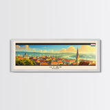 Gyor Hungary Wall Art, Panoramic Travel Poster, Panoramic Framed Canvas Print, City Wall Art, Wall Hanging Home Decor, Travel Art