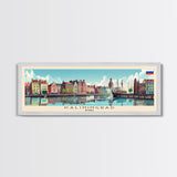 Kaliningrad Russia Travel Print Wall Art, Panoramic City Art, Travel Art, Wall Decor, Vacation Gift, Framed Canvas Print Or Metal Art
