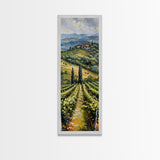 Italian Olive Fields, Framed Canvas print, Living Room Decor, Bedroom Decor, Beautiful Wall Art Painting, Wall hanging, Ready To Hang Art
