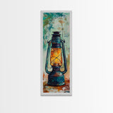 Lantern Glow Canvas Print rustic decor moody art farmhouse art wabi sabi art guest room art gift idea him gift idea her