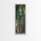 Tribal Arrow Art Canvas Print Southwest Wall Art Boho Decor Tall Narrow Art Rustic Wall Art Above Bed Wall Art
