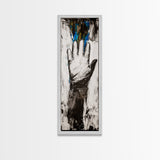 Abstract Hand Painting Framed Canvas Print moody art dark romance painting geometric wall art contemporary home decor unique gift
