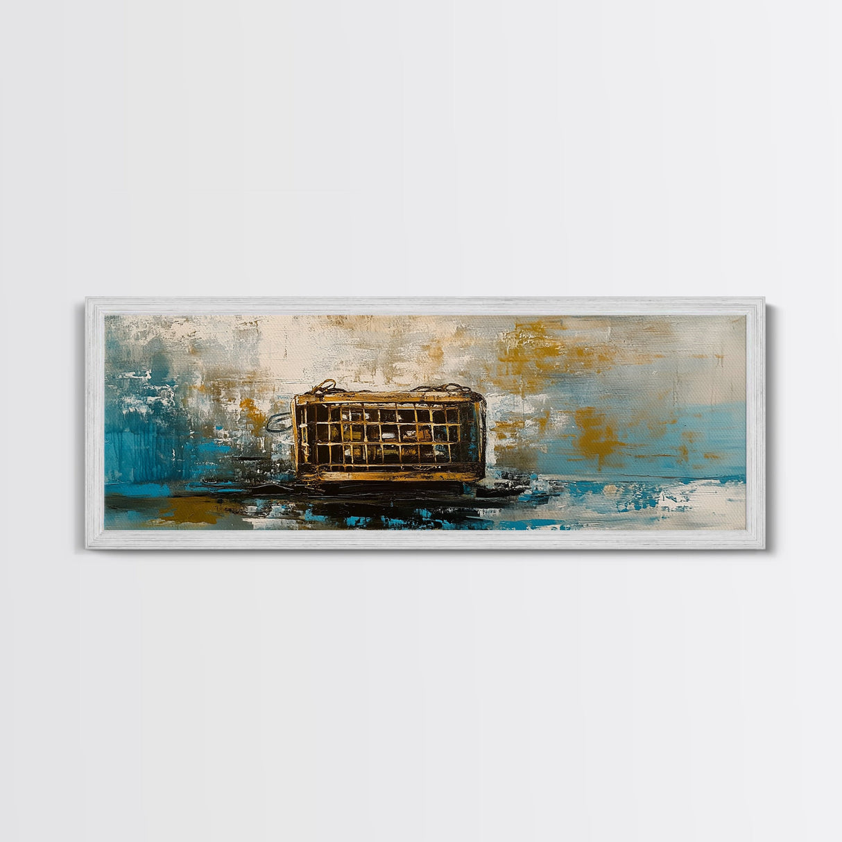 Antique Lantern, rustic wall art, farmhouse art, moody art, wabi sabi art, extra wide art, framed canvas print, living room decor